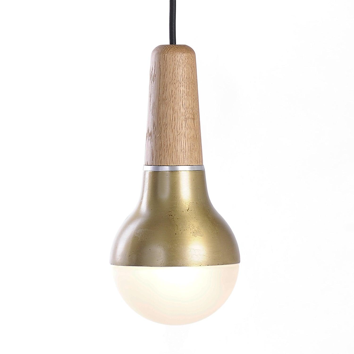 Brass Scoop Pendant Set (Lux) - Stephanie Ng Design
