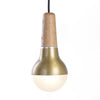 Brass Scoop Pendant Set (Lux) - Stephanie Ng Design