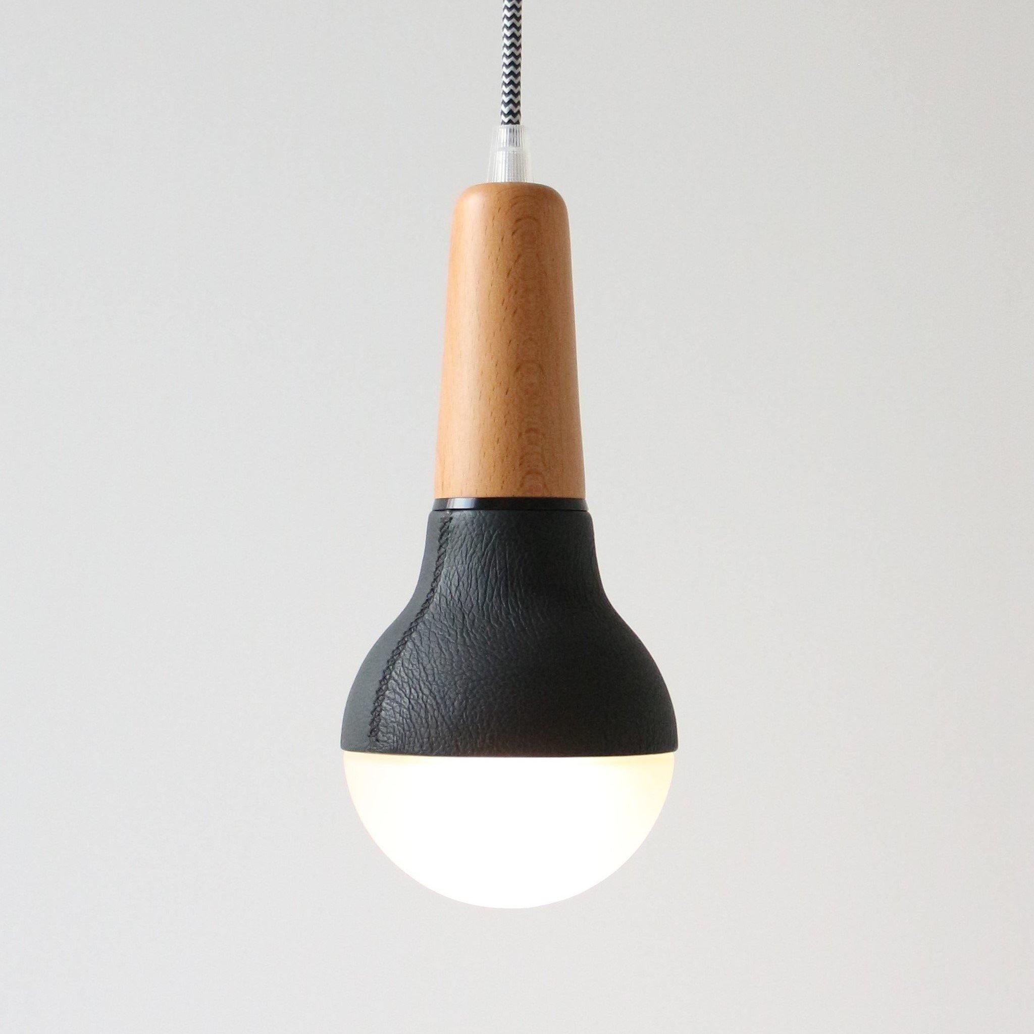 Scoop Pendant (Leather) - Stephanie Ng Design