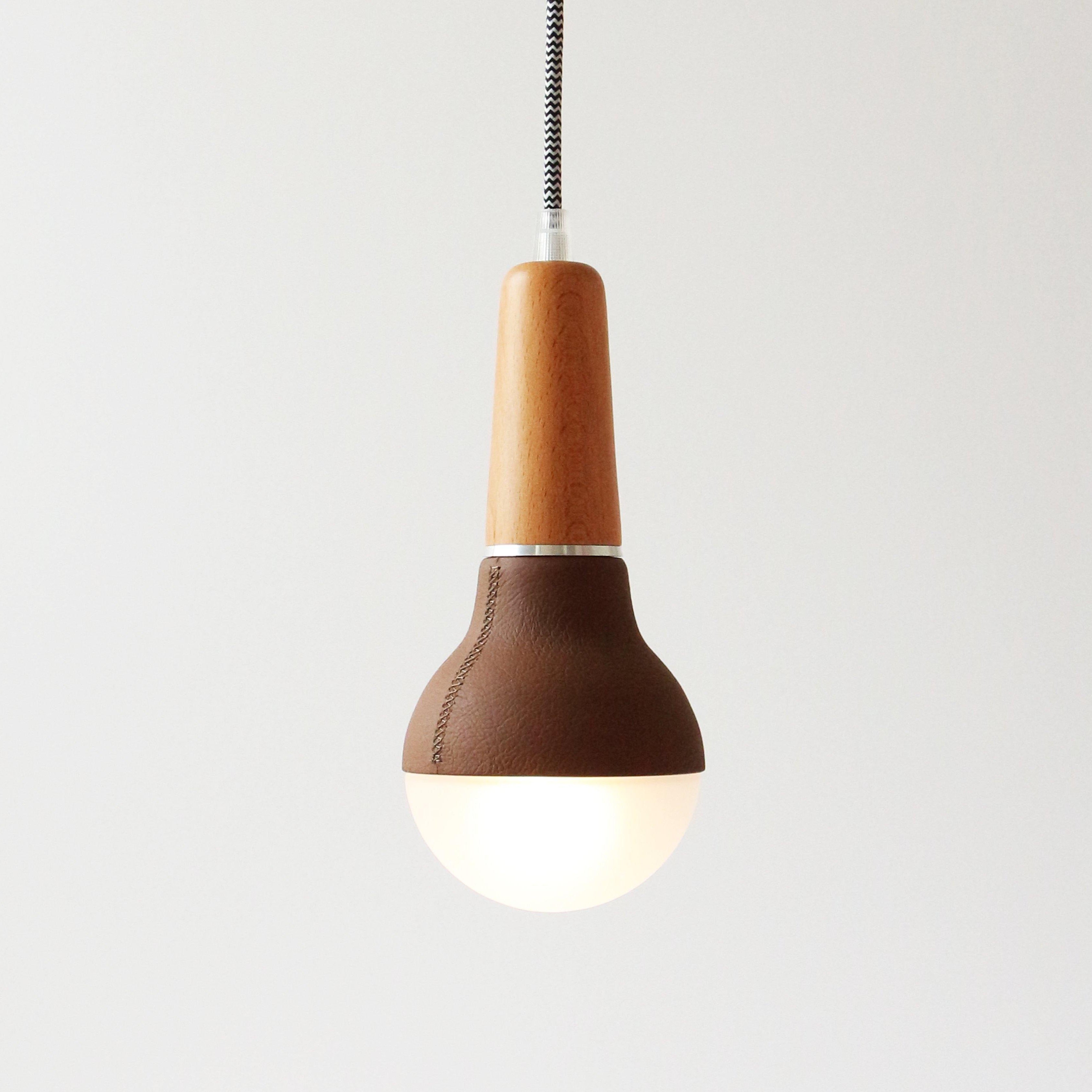 Scoop Pendant (Leather) - Stephanie Ng Design