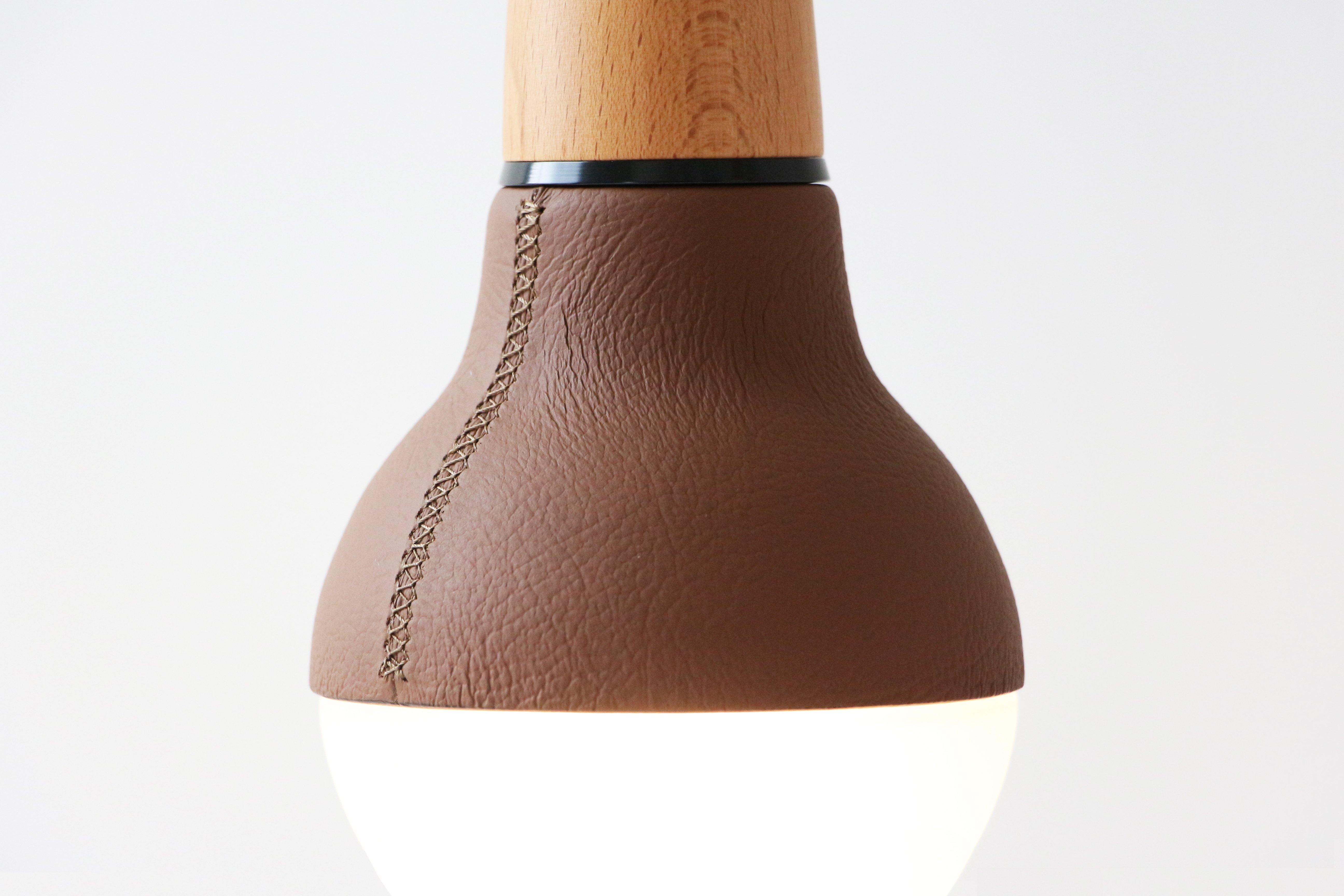 Scoop Pendant (Leather) - Stephanie Ng Design