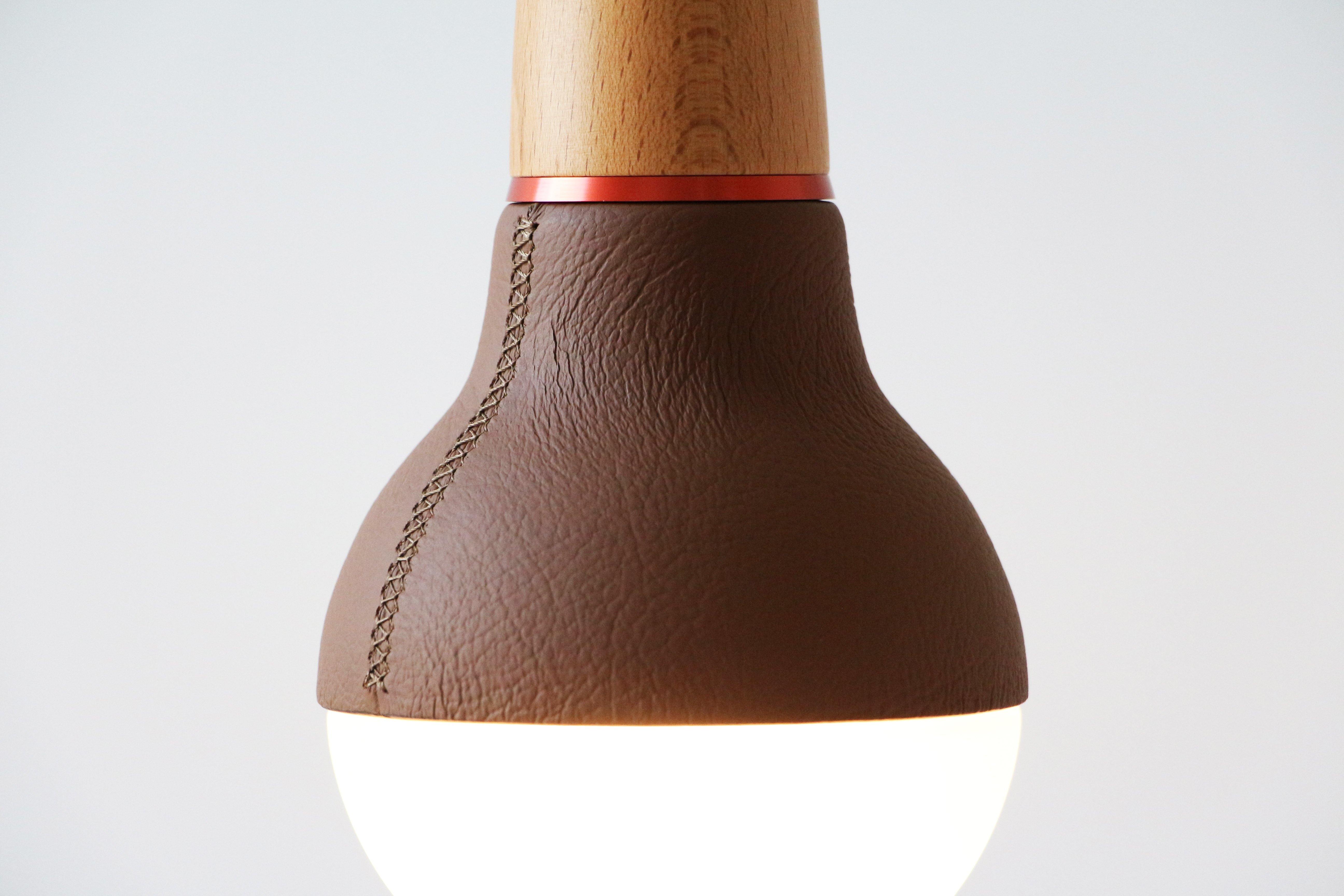 Scoop Pendant (Leather) - Stephanie Ng Design