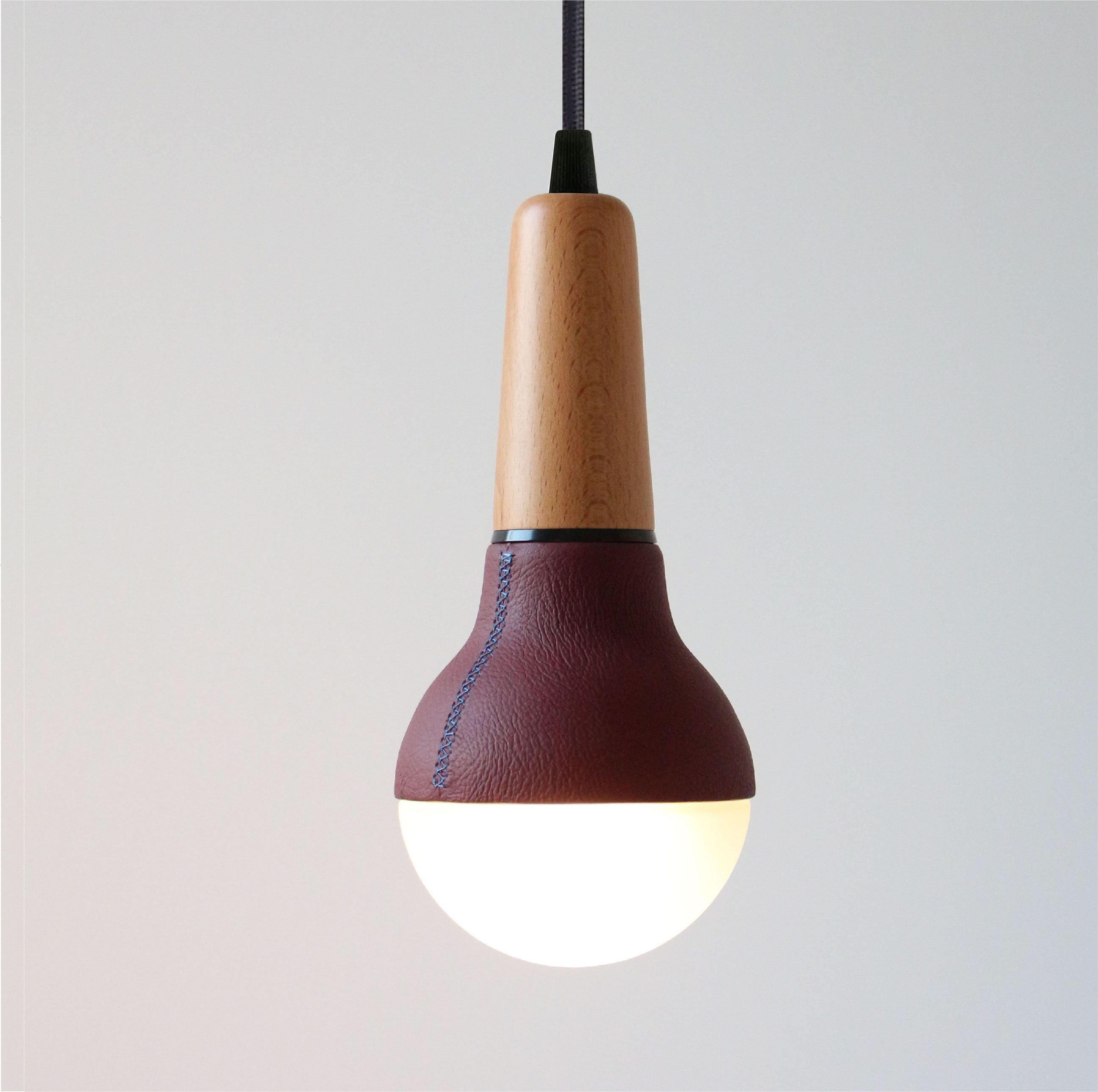 Scoop Pendant (Leather) - Stephanie Ng Design