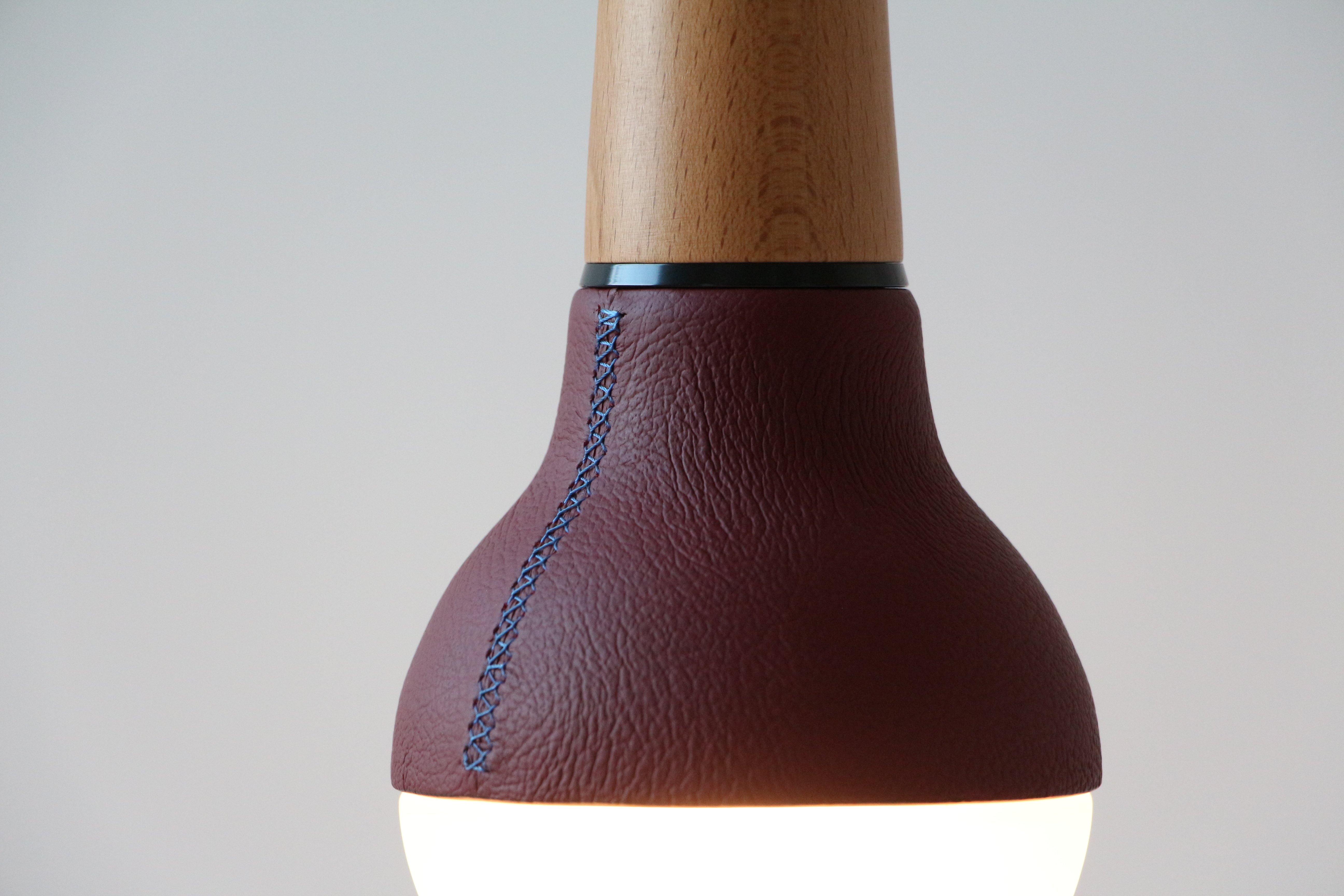 Scoop Pendant (Leather) - Stephanie Ng Design