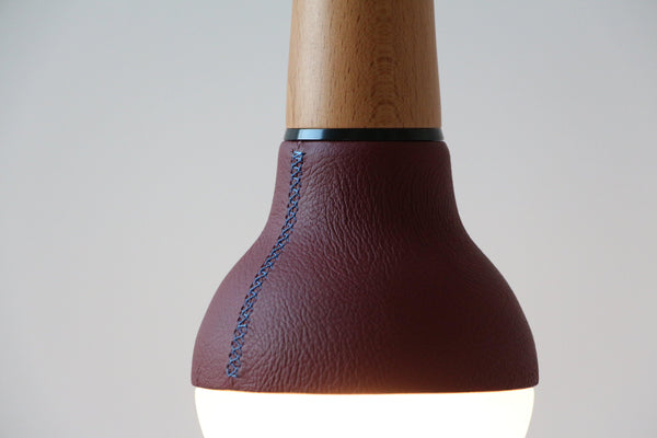 Scoop Pendant (Leather) - Stephanie Ng Design