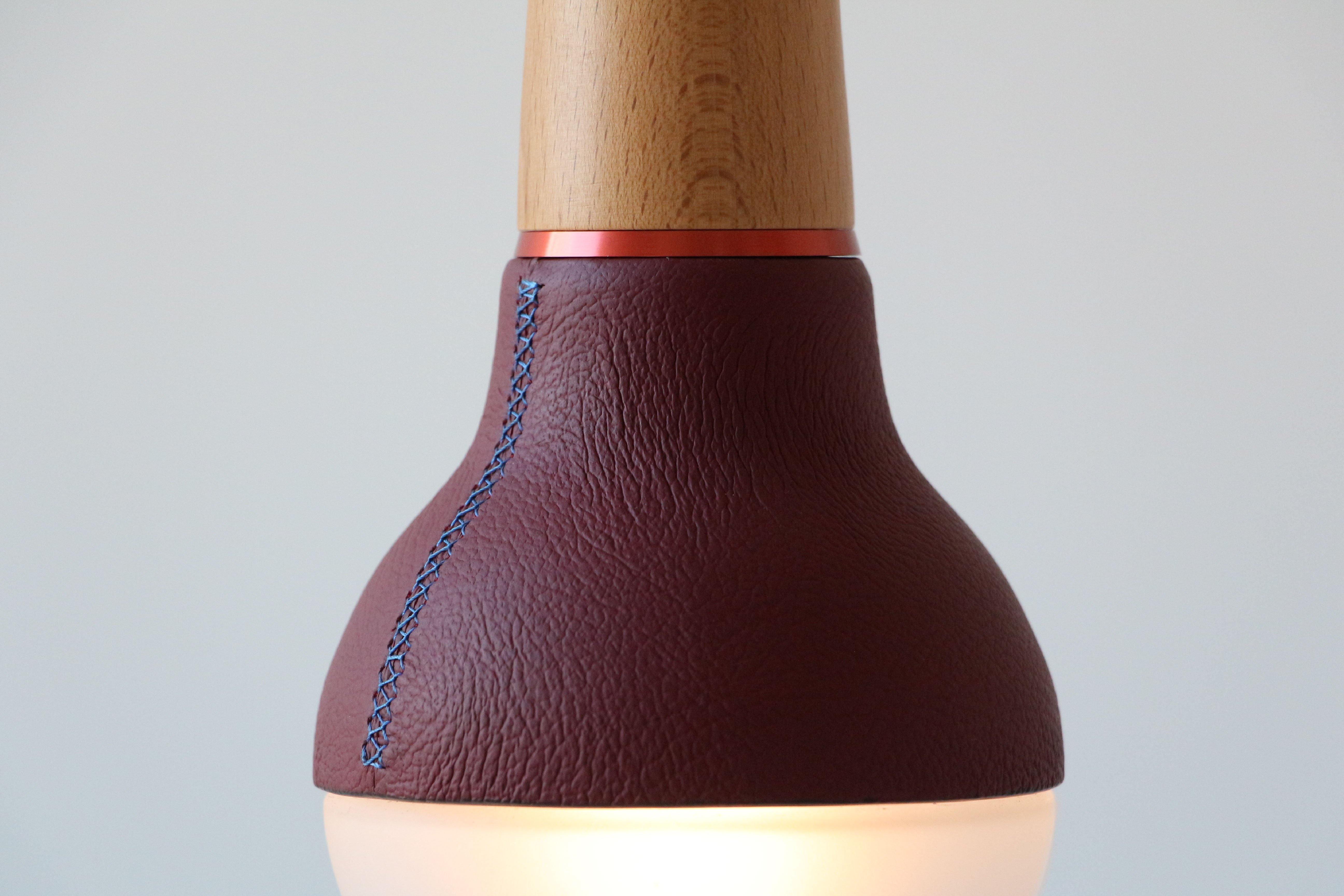 Scoop Pendant (Leather) - Stephanie Ng Design